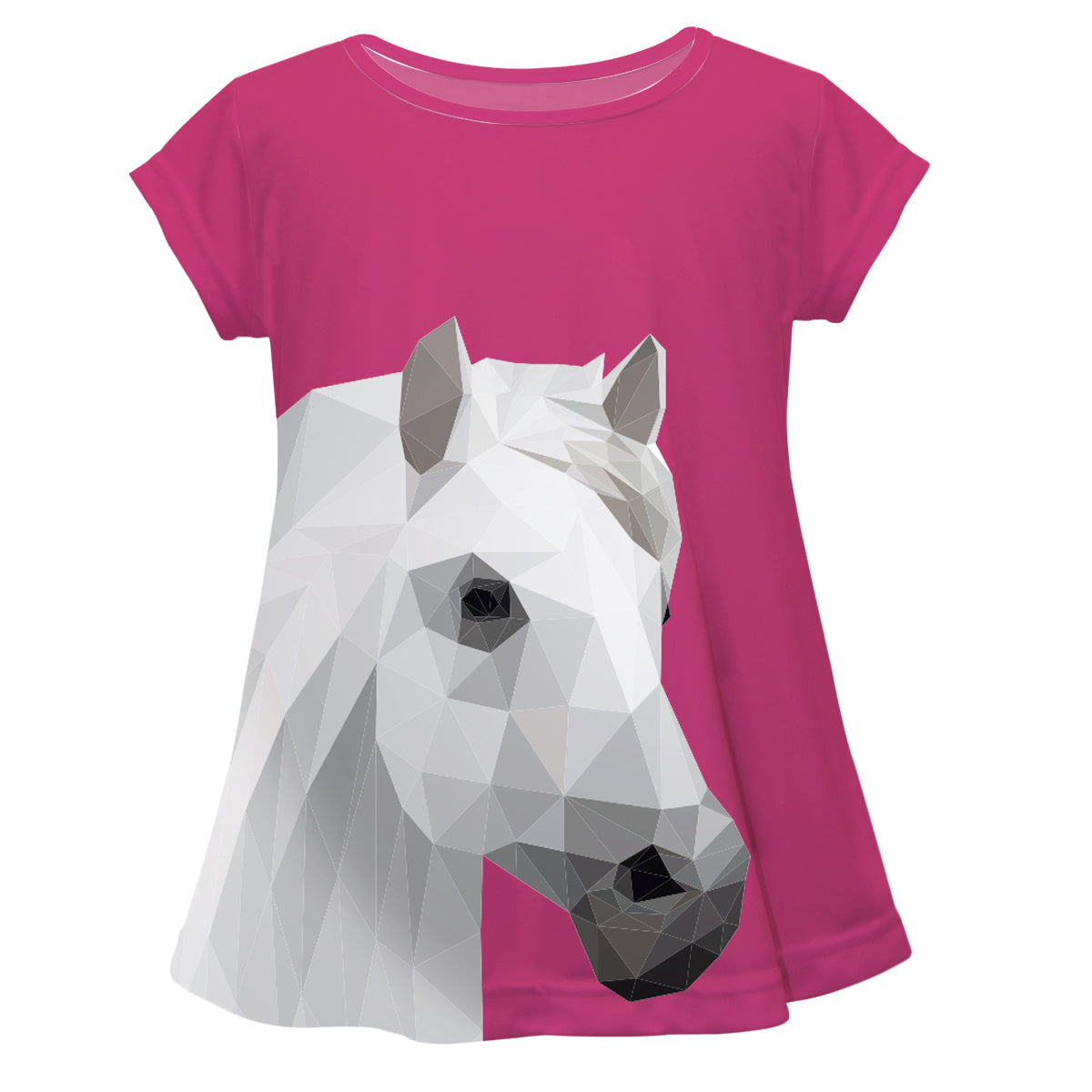 Hot pink short sleeve and horse - Wimziy&Co.