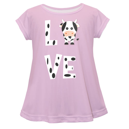 Love Cow Pink Short Sleeve Laurie Top - Wimziy&Co.