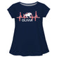 Navy medical equestrian short sleeve blouse with name - Wimziy&Co.