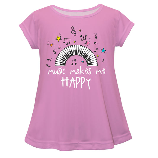 Music Makes Me Happy Pink Laurie Top - Wimziy&Co.