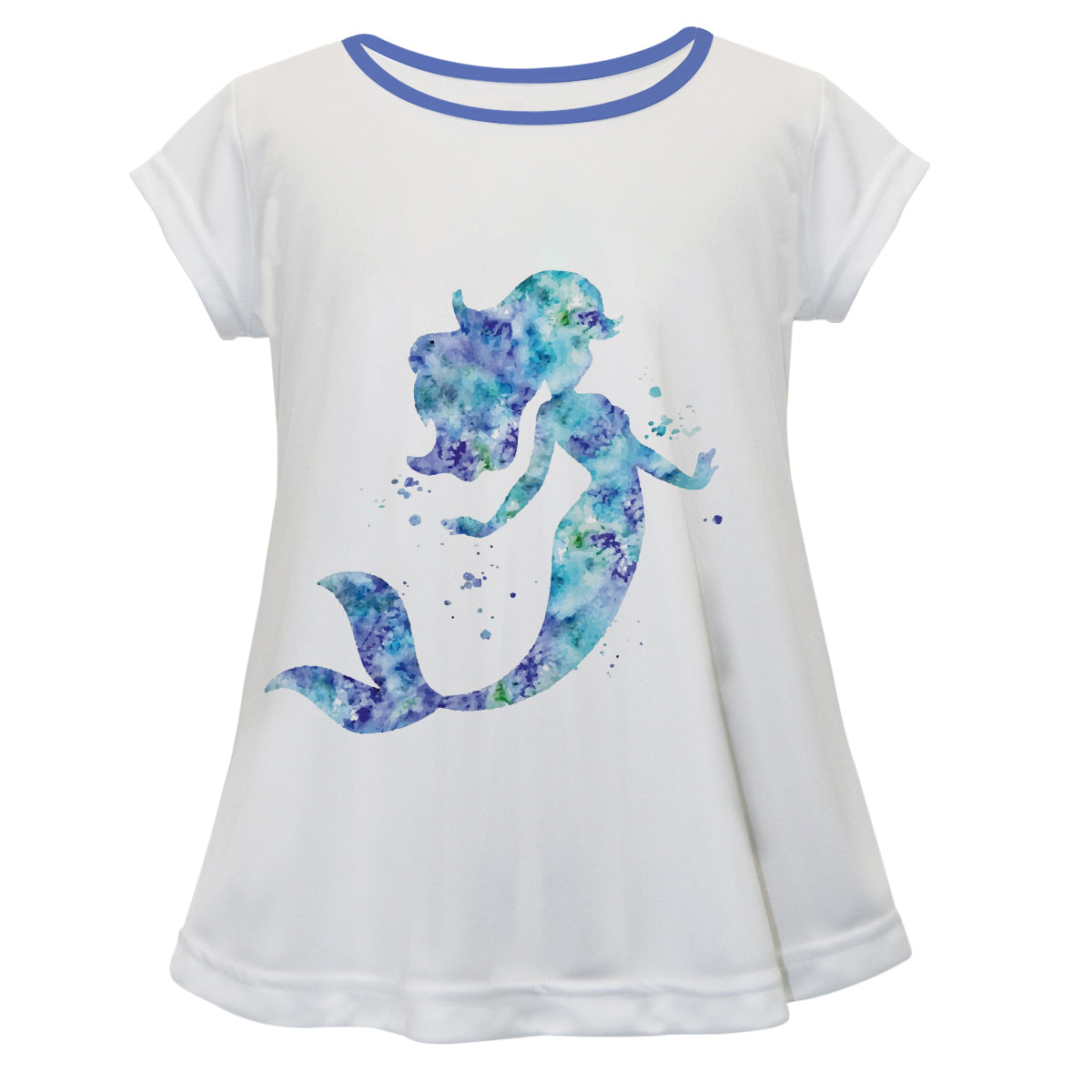 Mermaid Name White Short Sleeve Laurie Top - Wimziy&Co.