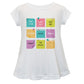 Notes Back To School White Short Sleeve Laurie Top - Wimziy&Co.