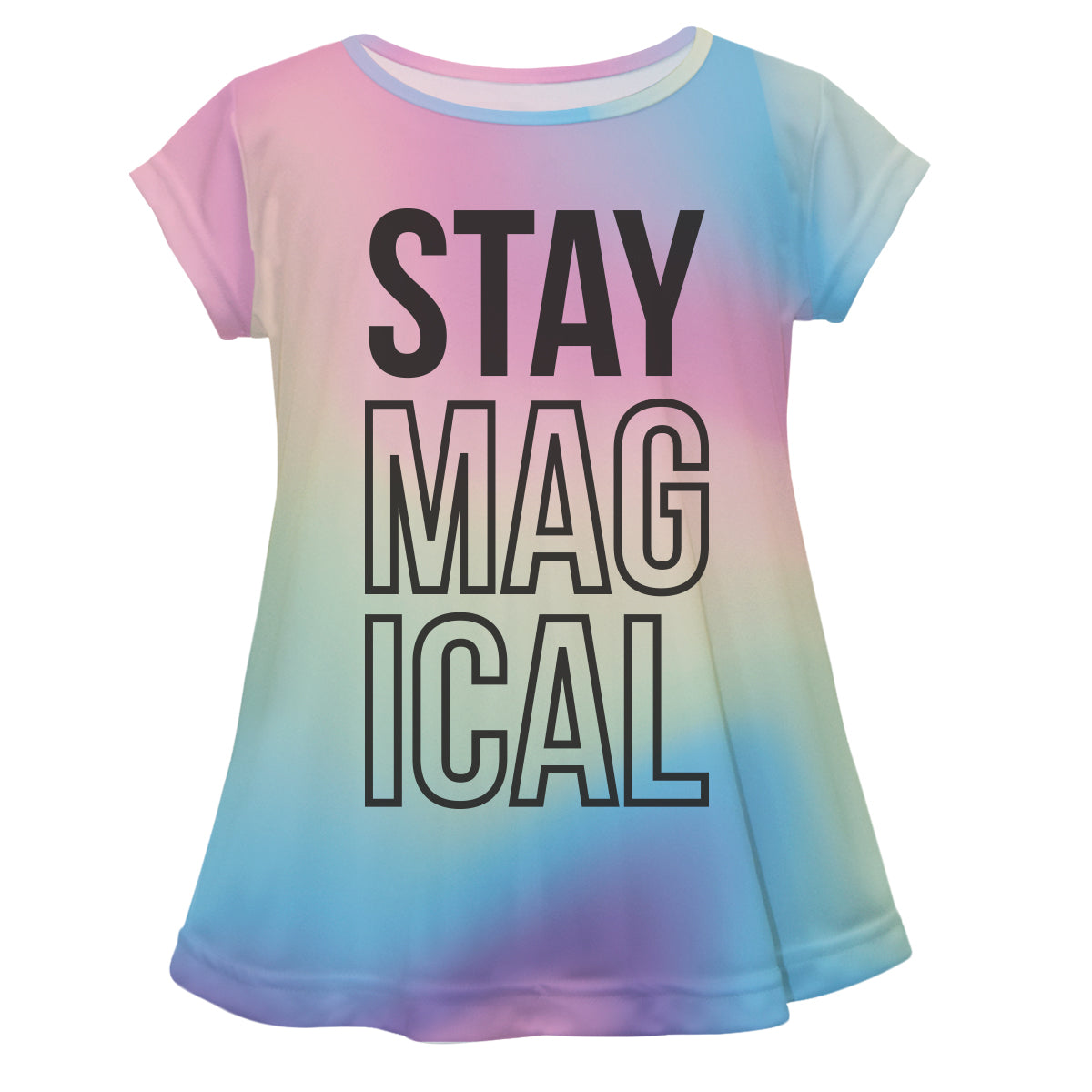 Stay Magical Colors Short Sleeve Laurie Top - Wimziy&Co.