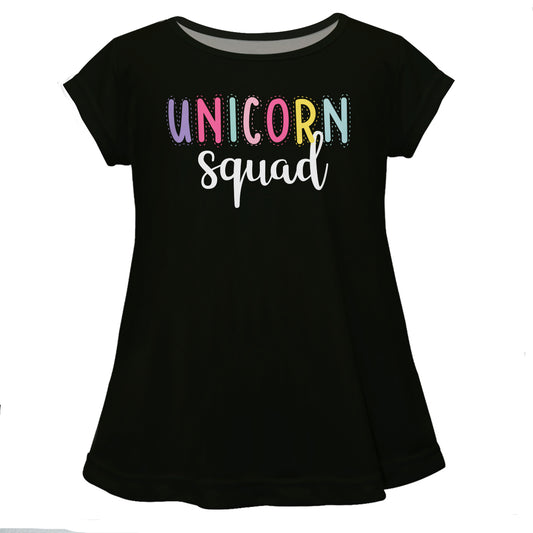 Black and multicolor 'unicorn squad' girls blouse - Wimziy&Co.