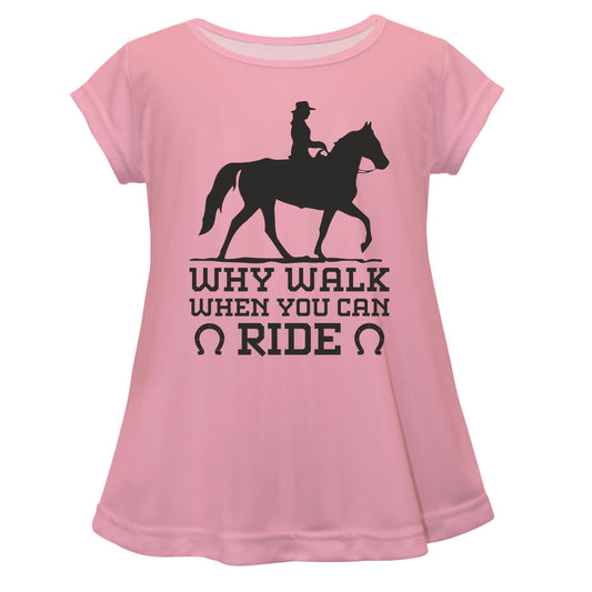Light pink short sleeve equestrian blouse - Wimziy&Co.