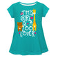 This Girl Is A  Zoo Lover Turquoise Short Sleeve Laurie Top - Wimziy&Co.