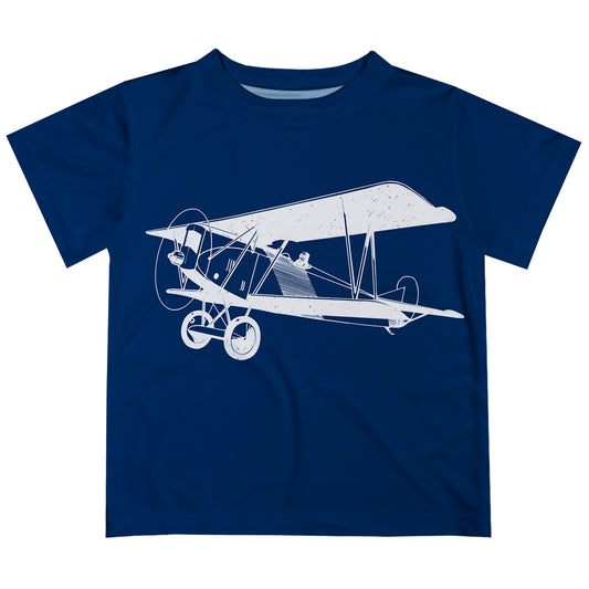 Airplane Navy Short Sleeve Tee Shirt - Wimziy&Co.
