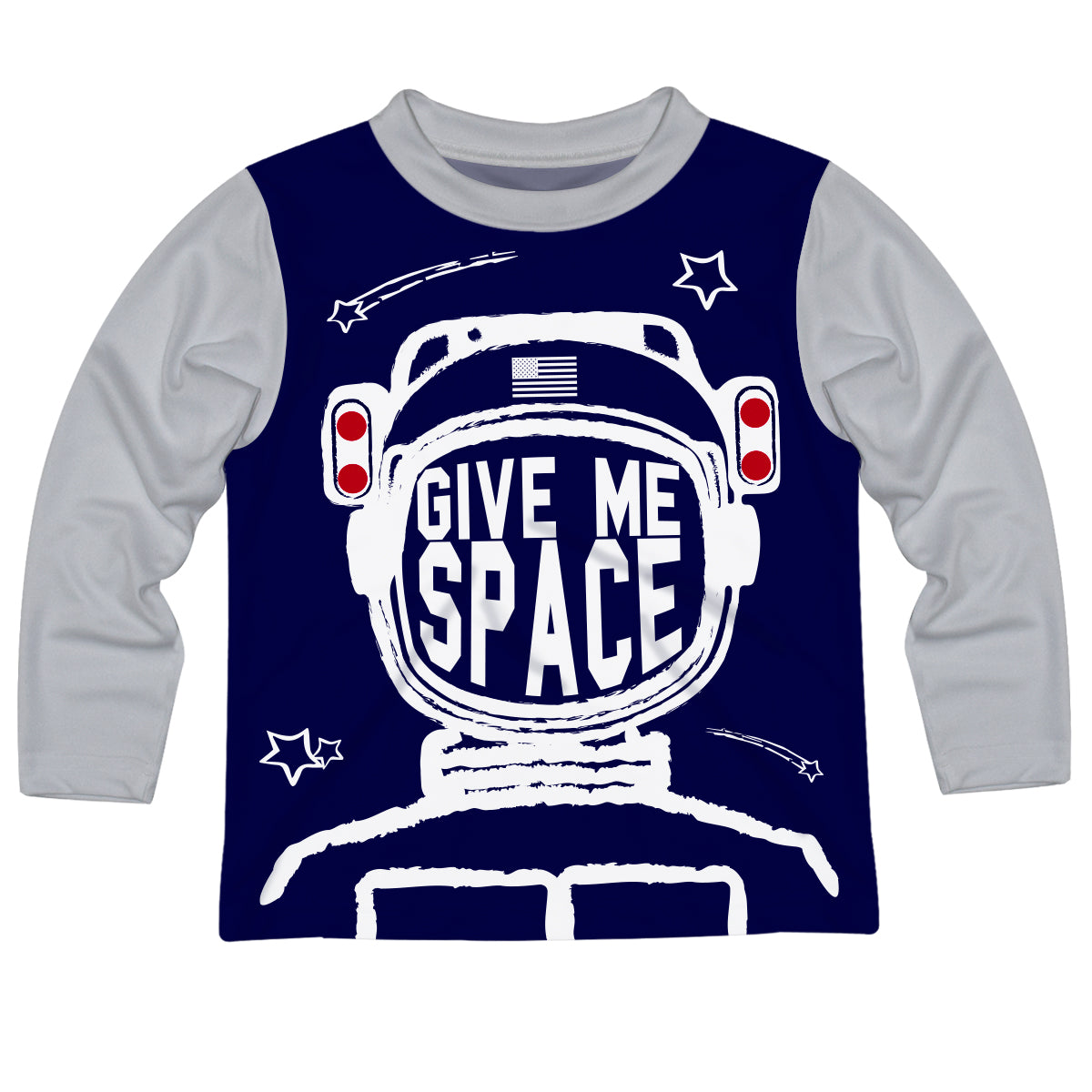 Astronaut Navy and White Long Sleeve Tee Shirt - Wimziy&Co.