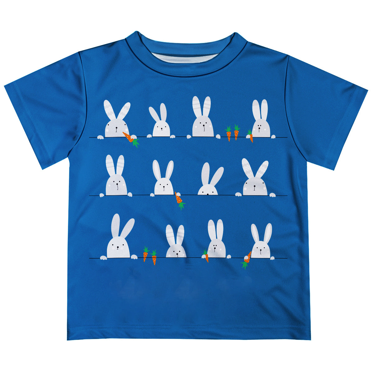 Bunny Name Royal Short Sleeve Tee Shirt - Wimziy&Co.