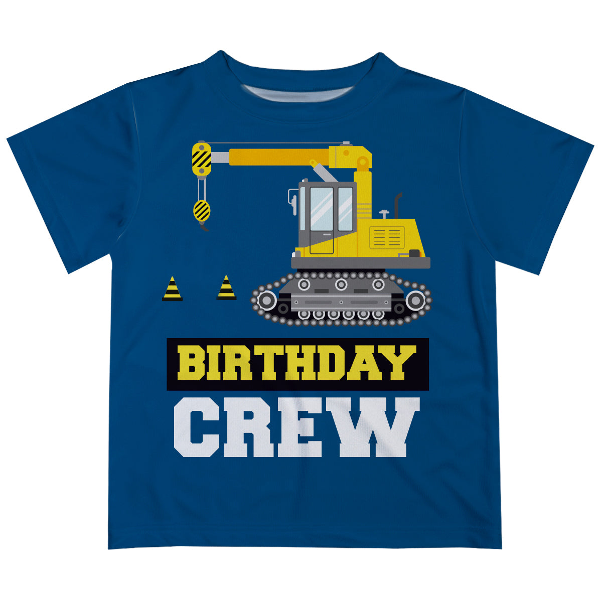Blue birthday crew short sleeve boys tee shirt - Wimziy&Co.
