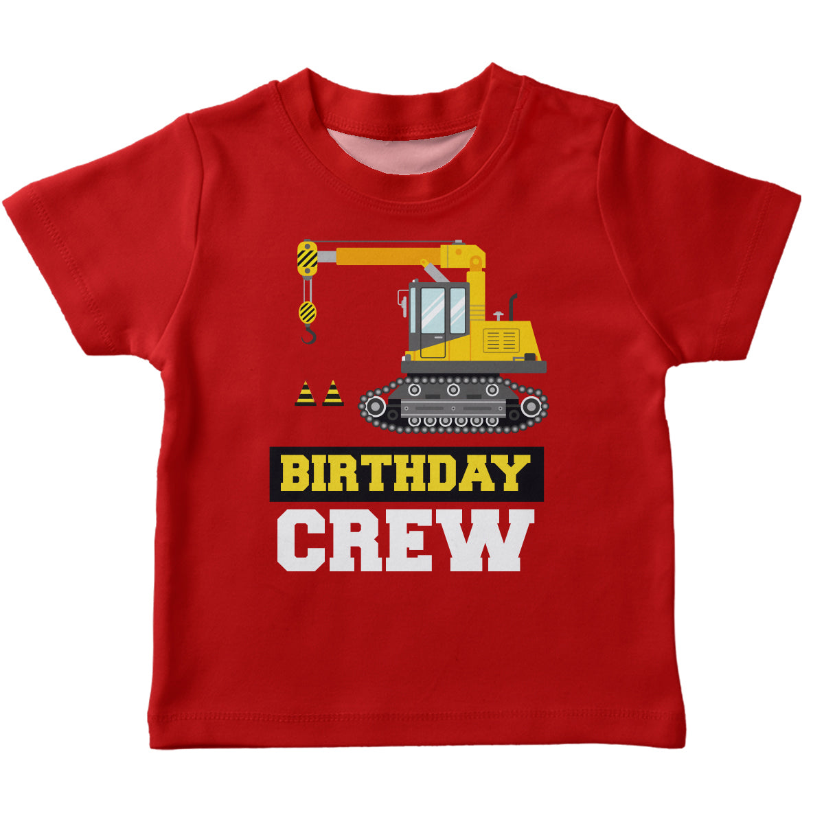 Red birthday crew short sleeve boys tee shirt - Wimziy&Co.