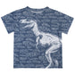Dinosaur Rex Gray Short Sleeve Tee Shirt - Wimziy&Co.