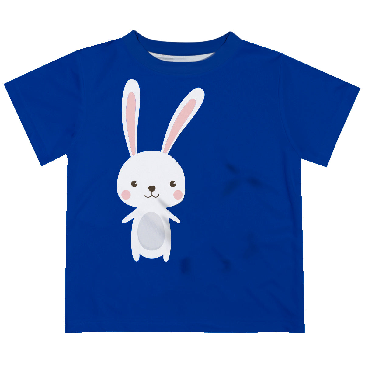 Bunny Name and Initial Royal Short Sleeve Tee Shirt - Wimziy&Co.