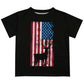 Boys US Flag and black deer short sleeve tee shirt - Wimziy&Co.