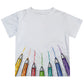 Pencils Name White Short Sleeve Tee Shirt - Wimziy&Co.