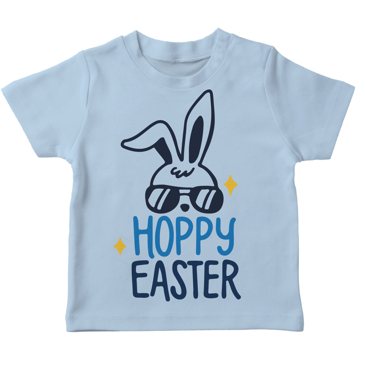Hoppy Easter Light Blue Short Sleeve - Wimziy&Co.
