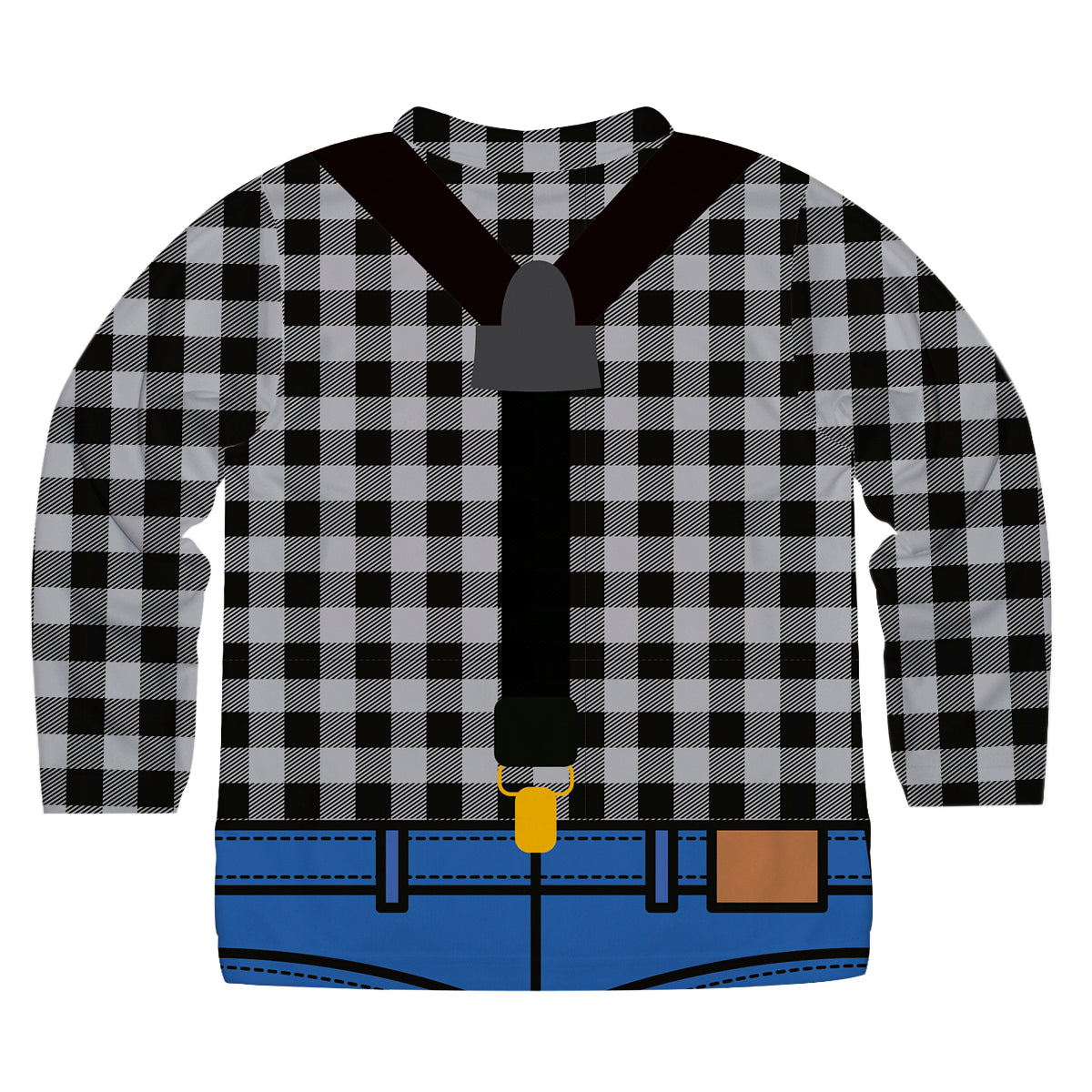 Boys black buffalo plaid lumberjack long sleeve tee shirt - Wimziy&Co.
