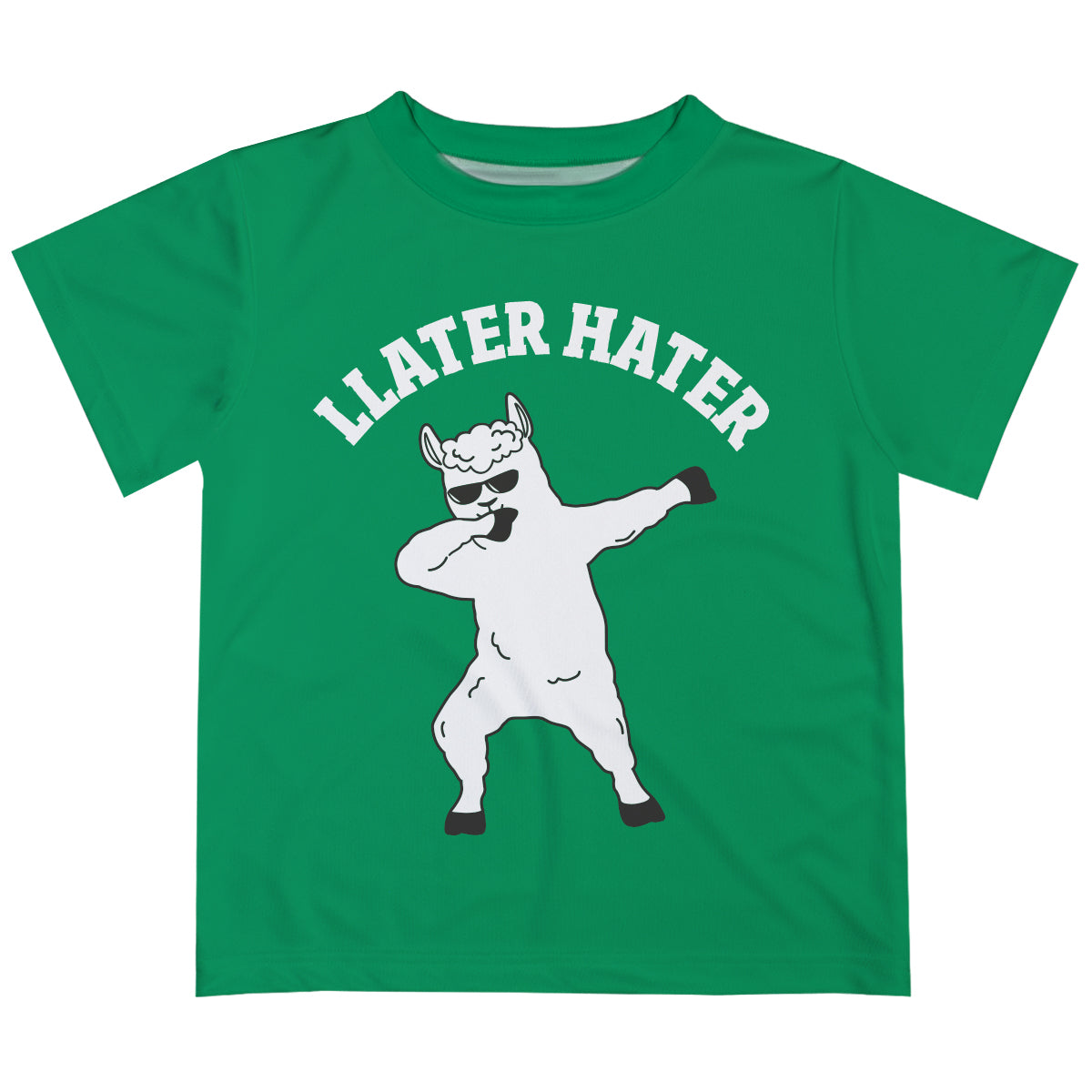 Green and white 'llater hater' boys tee shirt - Wimziy&Co.