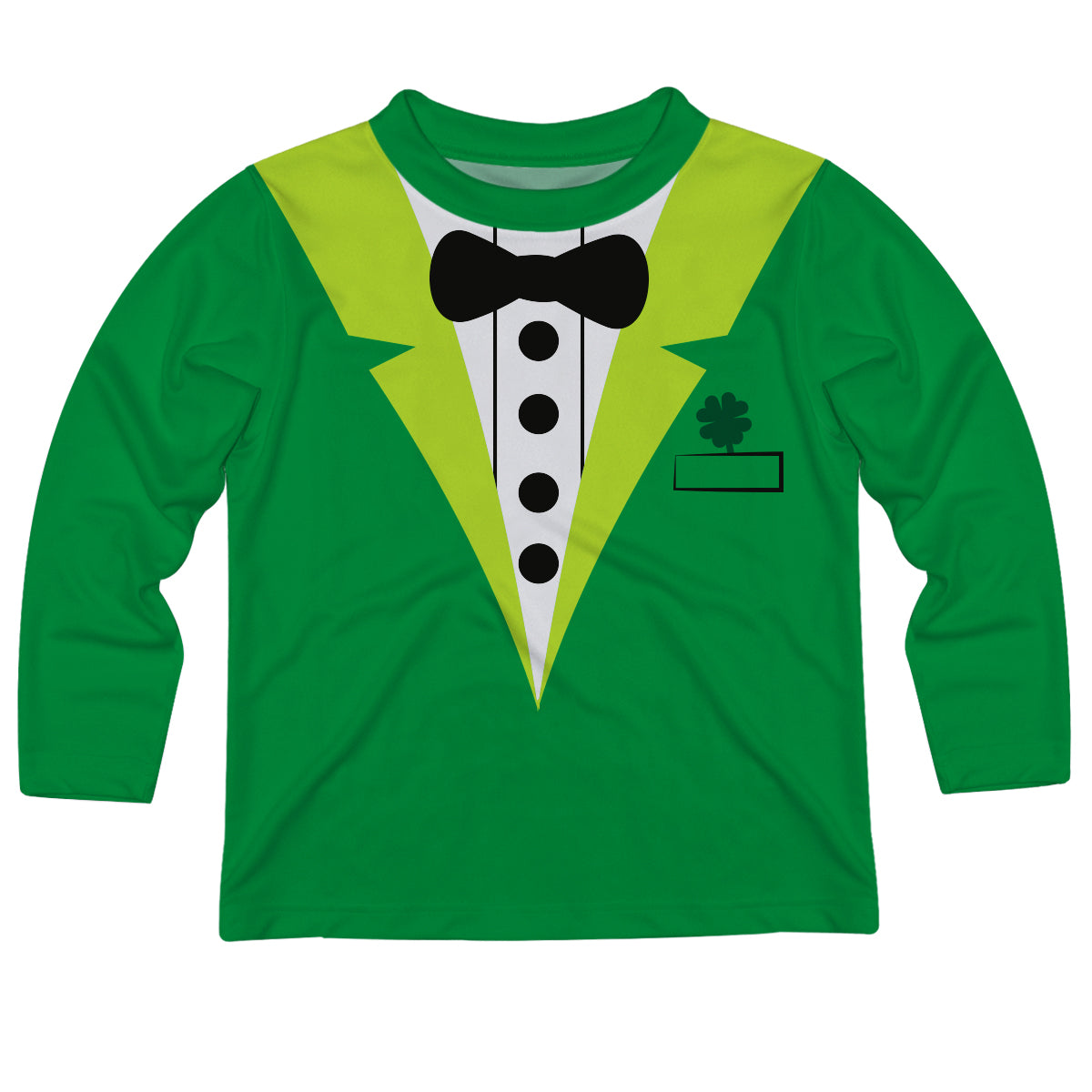 St. Patrick Dress Suit Green Long Sleeve Tee Shirt - Wimziy&Co.