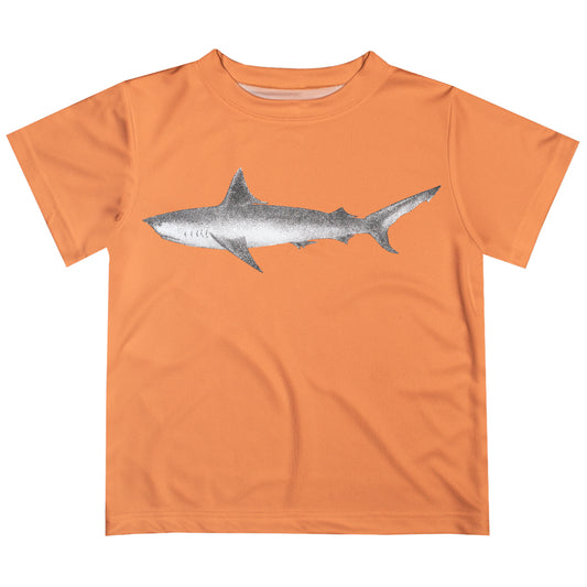 Shark Orange Short Sleeve Tee Shirt - Wimziy&Co.
