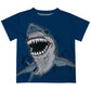 Shark Name Navy Short Sleeve Tee Shirt - Wimziy&Co.