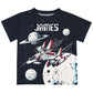 Space Plane Name Black Short Sleeve Tee Shirt - Wimziy&Co.