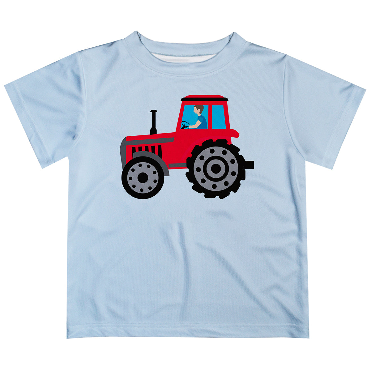 White short sleeve tee shirt with tractor and name - Wimziy&Co.