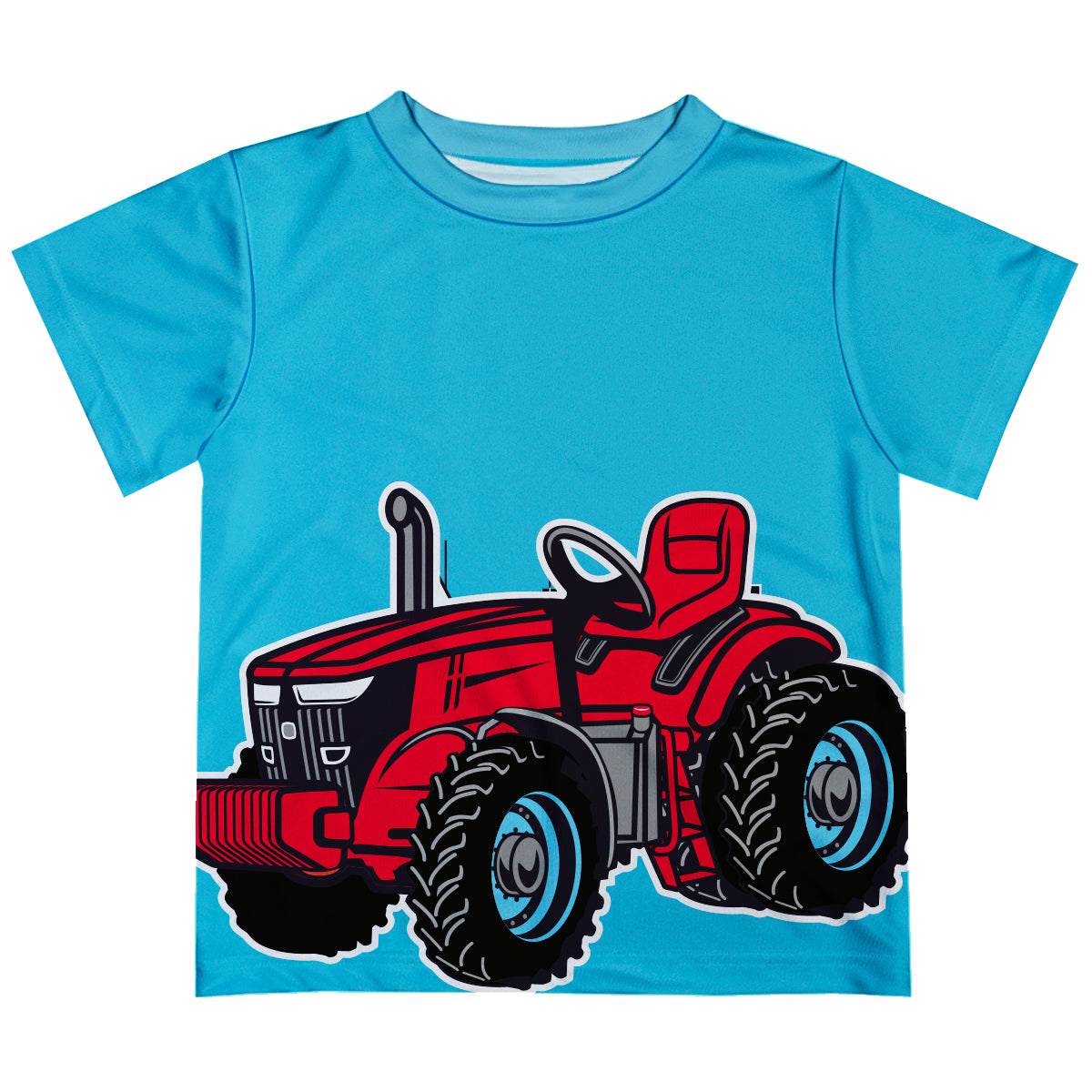 Tractor Turquoise Short Sleeve Tee Shirt