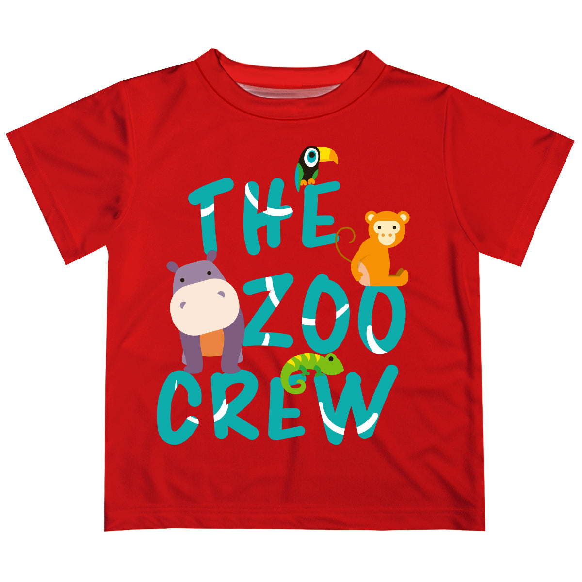 Zoo Crew Red Short Sleeve Sleeve Boys Tee Shirt - Wimziy&Co.
