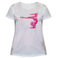 Gymnast White and Pink Short Sleeve Girls Tee Shirt - Wimziy&Co.