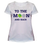 To The Moon White Short Sleeve Tee Shirt - Wimziy&Co.