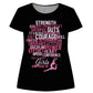 Black and pink dance short sleeve girls blouse - Wimziy&Co.