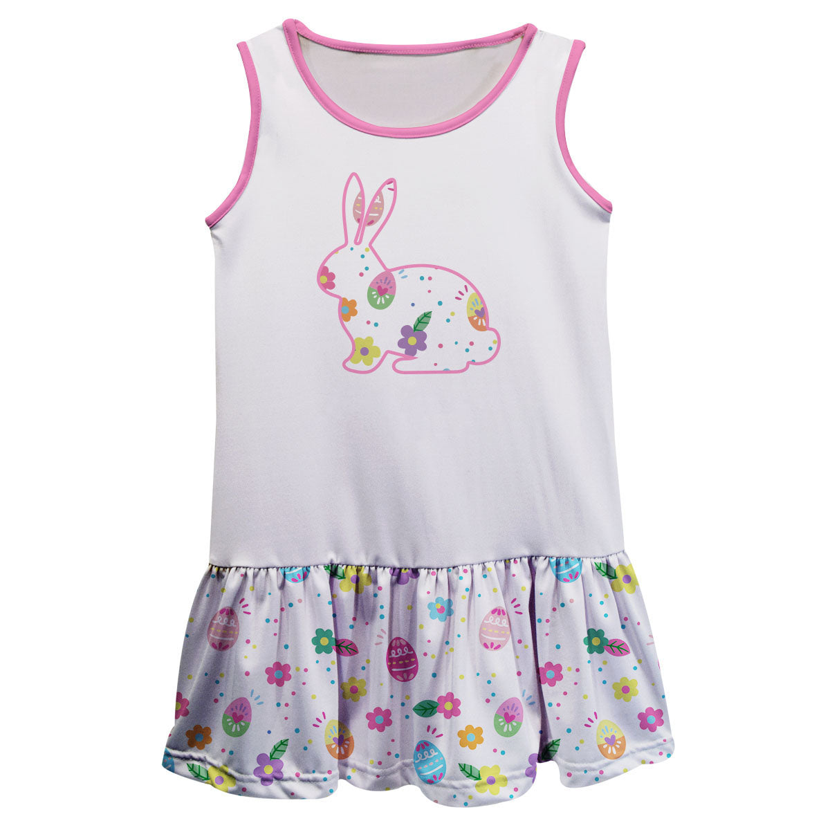 Easter Bunny Name  White Lily Dress - Wimziy&Co.