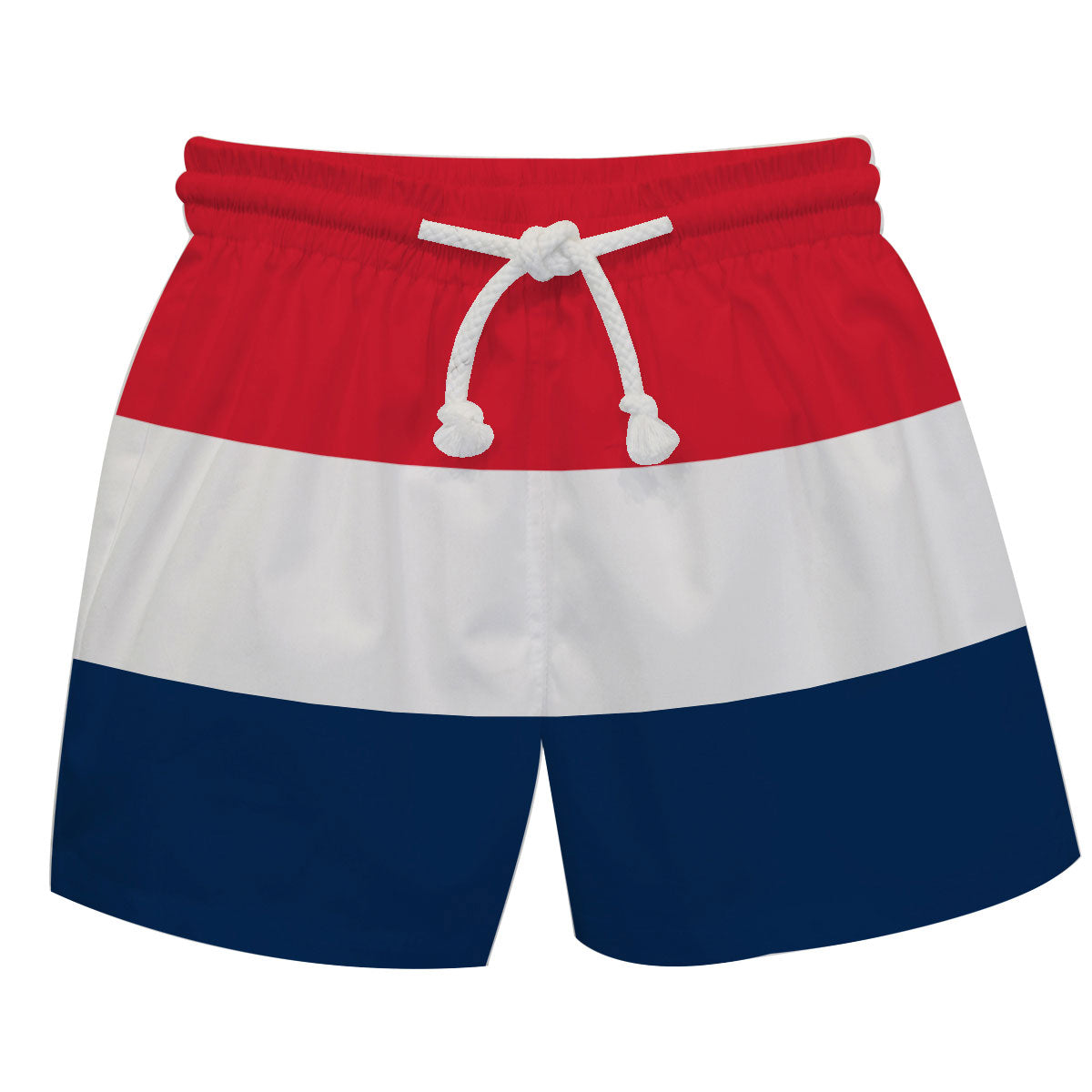 Monogram Red and White Stripes Swimtrunk - Wimziy&Co.
