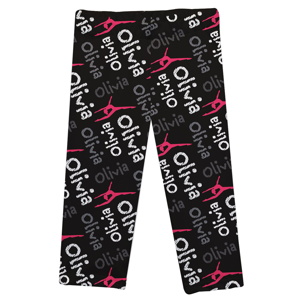 Black and pink girls dance leggings - Wimziy&Co.