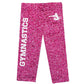 Hot pink glitter gymnastics capri leggings - Wimziy&Co.