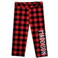Girls red plaid capri leggings with name - Wimziy&Co.