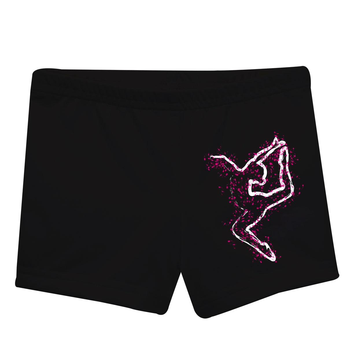 Black dance shorts with name - Wimziy&Co.