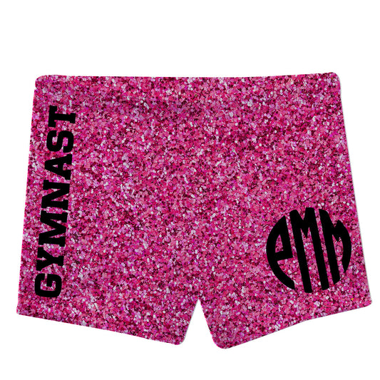 Hot glitter gymnast shorts with monogram - Wimziy&Co.