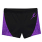 Gymnast Silohuette Glitter Purple And Black Shorties - Wimziy&Co.
