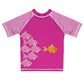 Fishes Name Pink Short Sleeve Rash Guard - Wimziy&Co.