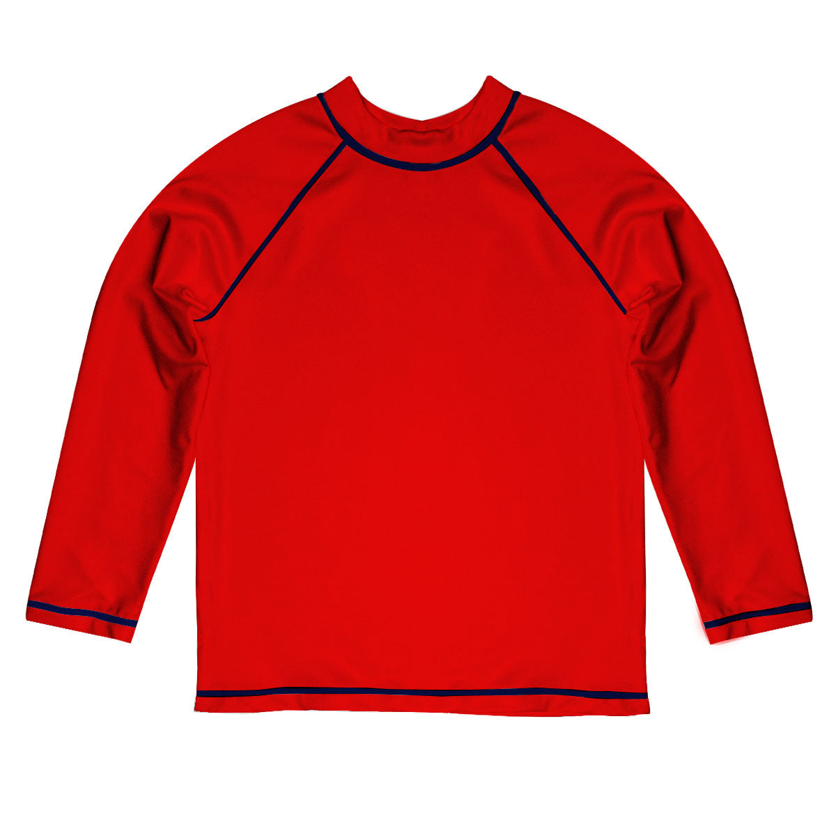 Monogram Red Long Sleeve Rash Guard - Wimziy&Co.