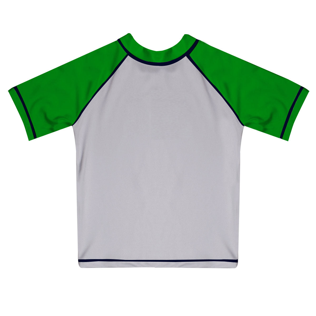Monogram White and Green Short Sleeve Boys Rash guard - Wimziy&Co.