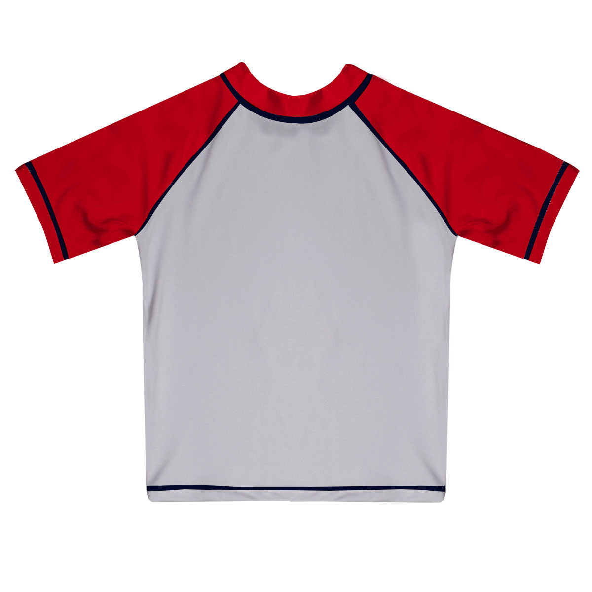 Monogram White and Red Short Sleeve Rash Guard - Wimziy&Co.