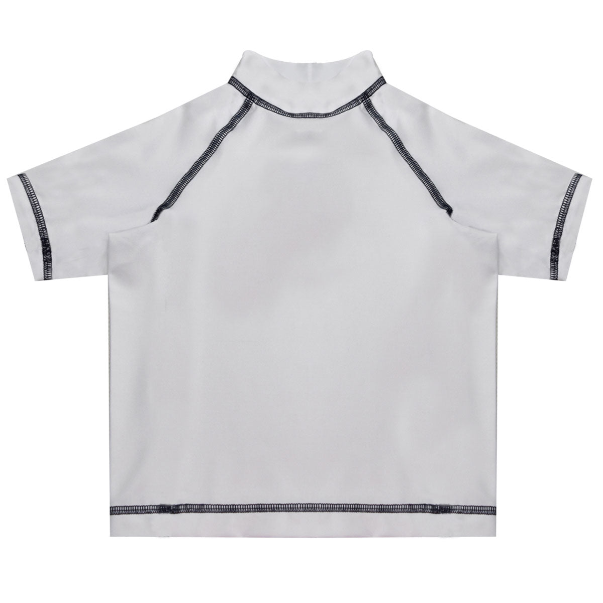 Monogram White Short Sleeve Rash Guard - Wimziy&Co.