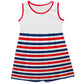 Name Stripes White and Red Tank Dress - Wimziy&Co.