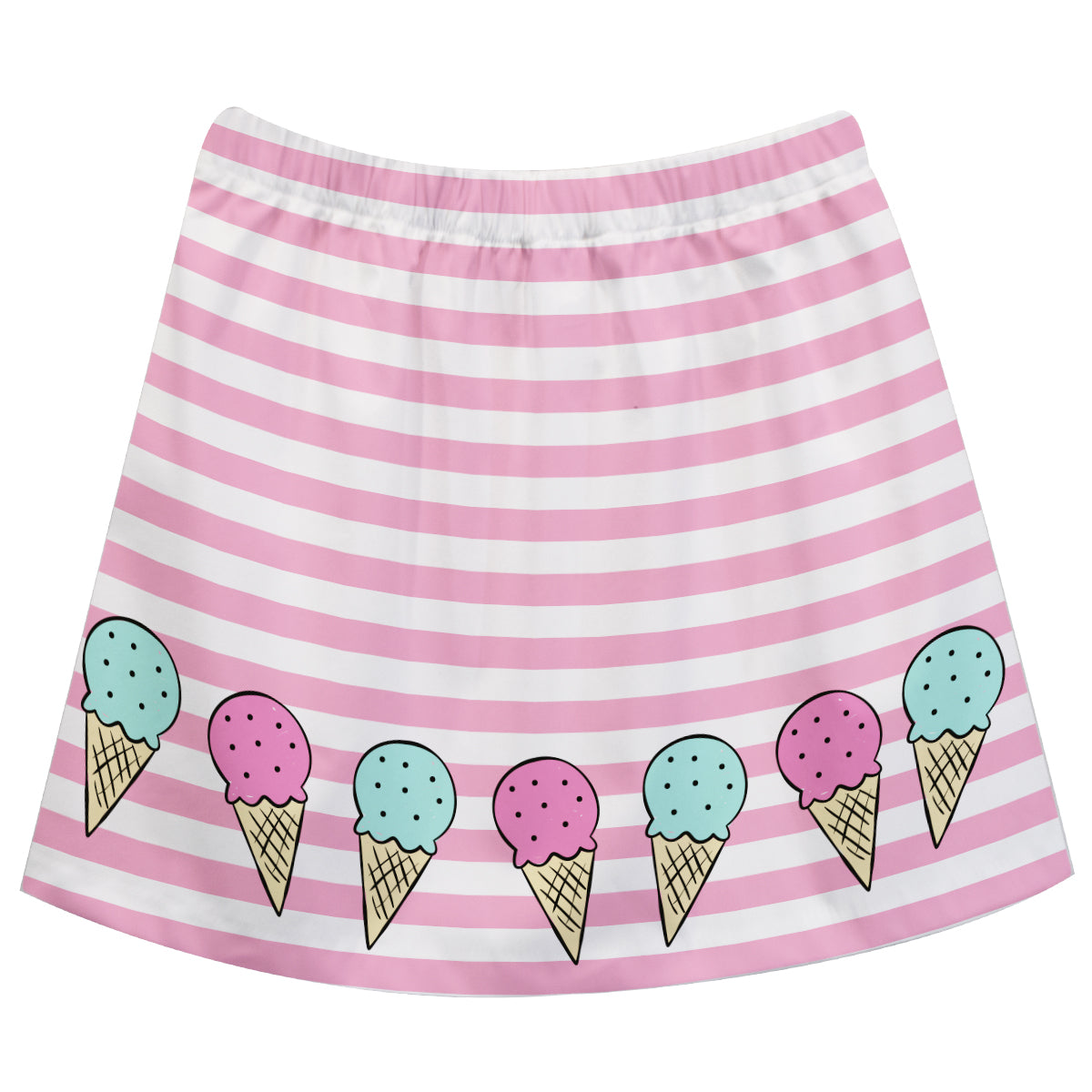 Ice Cream Pink Stripe Skirt - Wimziy&Co.