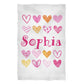 Hearts  Name White Towel - Wimziy&Co.