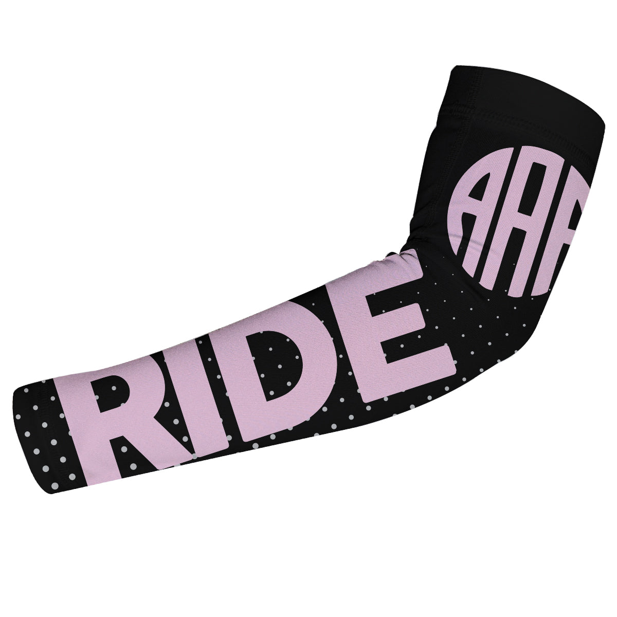 Black and pink equestrian arm sleeve with monogram - Wimziy&Co.
