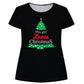 This Girl Loves Christmas Black Short Sleeve Tee Shirt - Wimziy&Co.